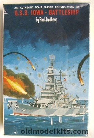 Lindberg 1/1560 USS Iowa BB61, 9707 plastic model kit